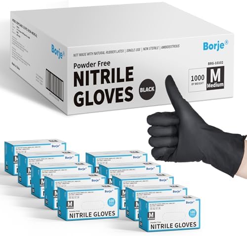 Borje Nitrile Gloves Medium by Borje