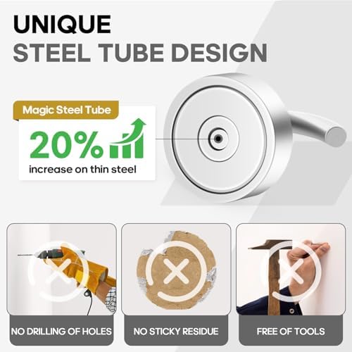 Neosmuk Magnetic Hooks Steel Tube Design - Image 2