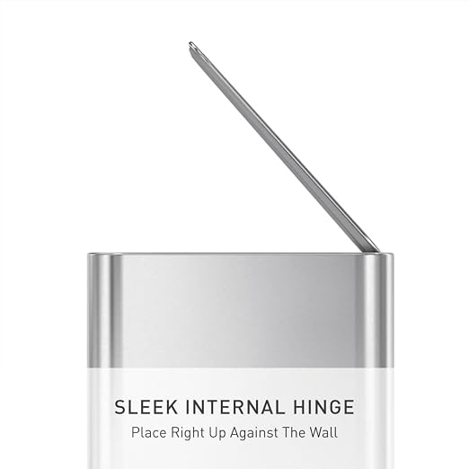simplehuman Slim Step Can, 5L / 1.3 Gallon Compact Bathroom Trash Can, Liner - Image 4