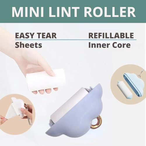 Portable Lint Roller 150 Sheets Travel Size, Mini Lint Roller - Image 3