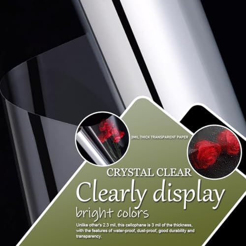 PerkHomy Clear Cellophane Wrap Roll 32" x 100' 3 Mil Thick Cellophane - Image 4