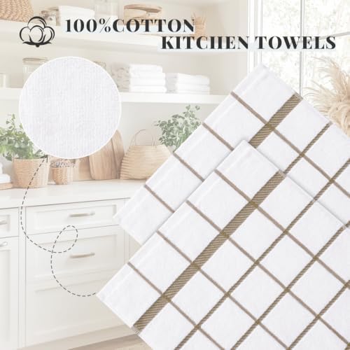 Homaxy Terry Stripe Kitchen Towels 18"x28", 6 Pack - Image 3