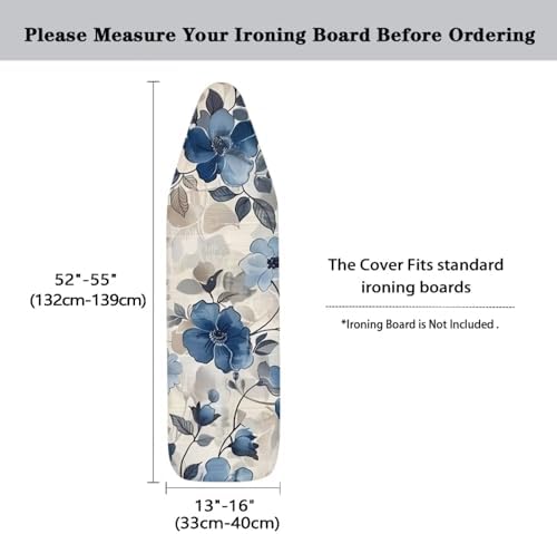 Blue Flower Ironing Board Cover - Image 5