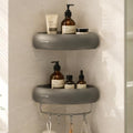 Corner Shower Caddy Adhesive, No Drilling Shower Organizer Shelf by CheerNest
