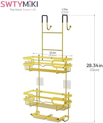 SWTYMIKI Over the Door Shower Caddy Hanging - Image 7