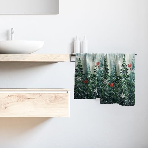 Winter Watercolor Tree Hand Towels - Image 6