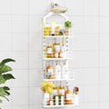 ODesign 4 Tier Adjustable Shower Rack Hanging Over Head Anti-Swing White by ODesign