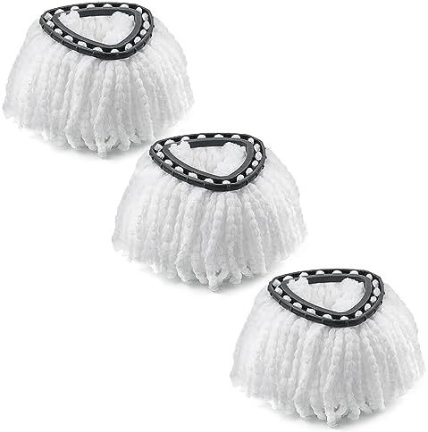 Spin Mop Replacement Heads for O-Cedar EasyWring 1-Tank, Microfiber 3-Pack by MXZONE