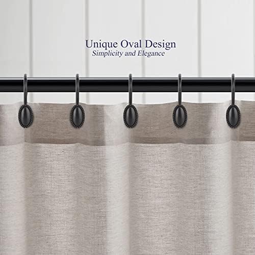Black Shower Curtain Hooks - Image 2