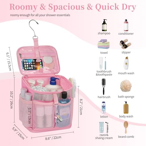 CUBETASTIC Shower Caddy Portable Mesh Shower Tote - Image 2
