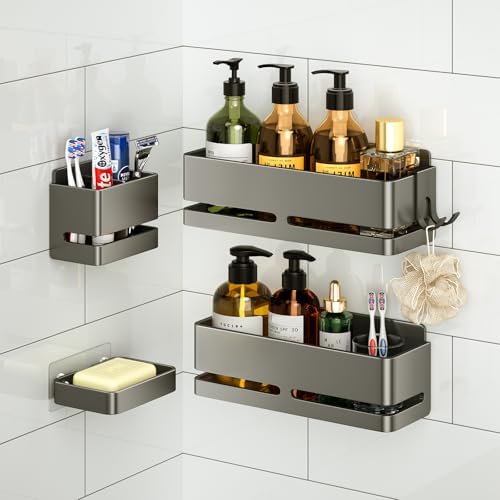 Bathroom Shower Caddy, No Drill Shower Shelves by Unknown