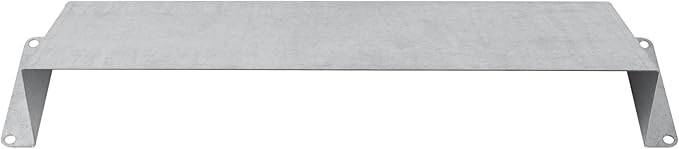 10" x 3" Galvanized Steel Vent Cover - Duct Exhaust/Inlet Rain Deflector - Weatherproof Guard for Open Ventilation Systems - Indoor/Outdoor Vent Hood - Air Vent Grille Protection Roof