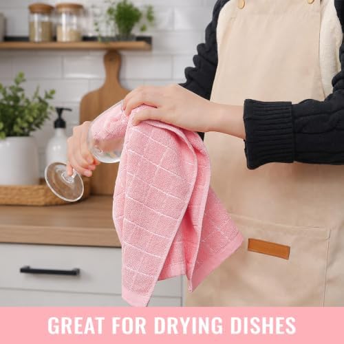 Kitinjoy 100% Cotton Terry Kitchen Towels, 13”x 28” - Image 6