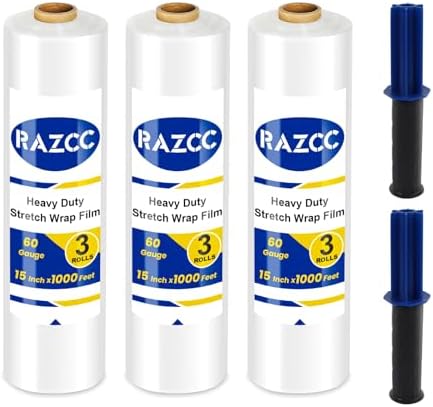 Stretch Film, RAZCC Stretch Wrap Industrial Strength, Shrink Wrap by RAZCC