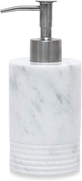 Marble Soap Dispenser Stainless Steel Pump Bathroom Kitchen Countertop | Real by JIMEIMarble