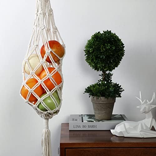 Geiserailie 2 Pieces Hanging Fruit Basket Boho Kitchen Decor - Image 7