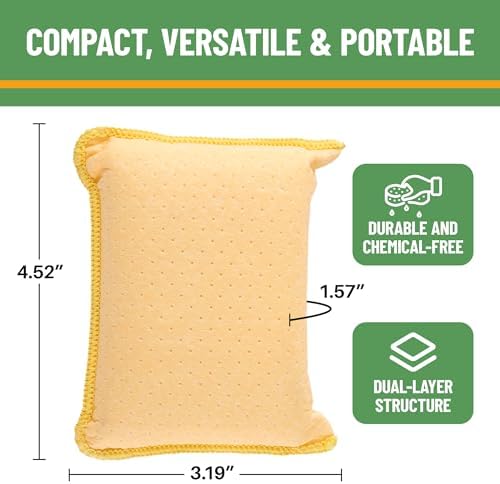 Evelots Car Windshield Cleaner, Defogging Chamois Sponges - Image 6