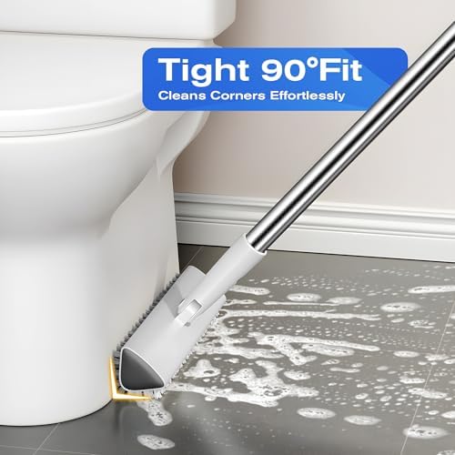 Shower Brush for Cleaning, 2-in-1 Swivel Floor Scrub Brush - Image 4