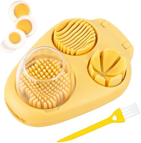 3 In 1 Egg Slicer For Hard Boiled Eggs, 3 Slice Modes Egg Cutter, Dishwasher by Unknown