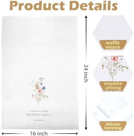 Floral Christian Kitchen Towels - Image 5