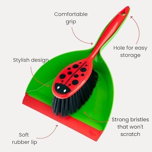 Vigar Flower Power Dust Pan and Brush Set - Image 3