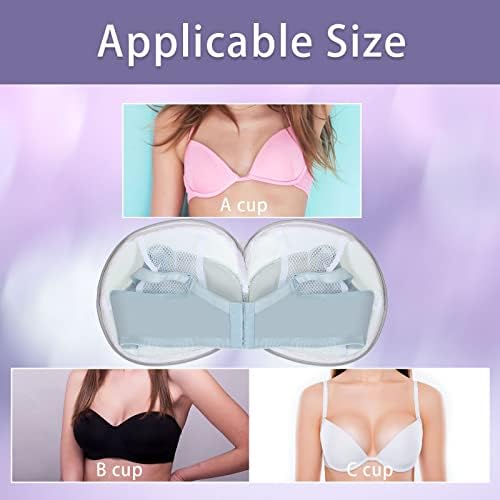 Shappy 6 Pcs Bra Washing Bag for Laundry Storage Women 7.87 Inch Gray - Image 4