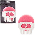 PELEG DESIGN Brain Drain White Skull Sponge Holder by PELEGDESIGN