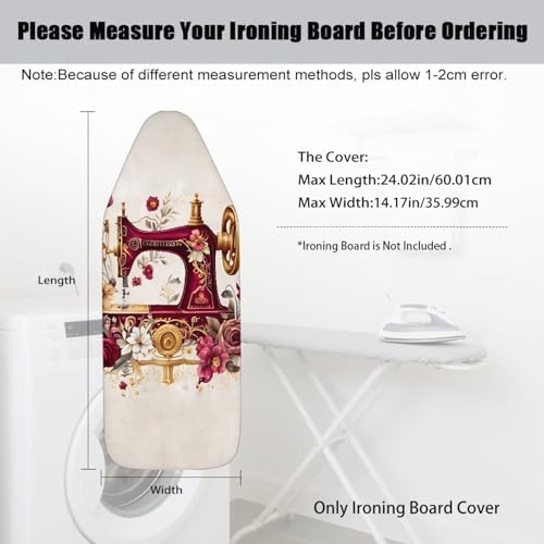 Sewing Print Ironing Board Covers Small Table Top Ironing Board Protector - Image 7