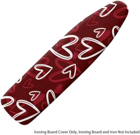Red Heart 15x54 Ironing Board Cover Elastic Edge Romantic Iron Board Cover - Image 6