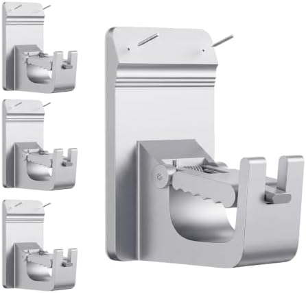 Universal Heavy Duty Curtain Rod Brackets, No Drill Curtain Rod Brackets by CTBOM