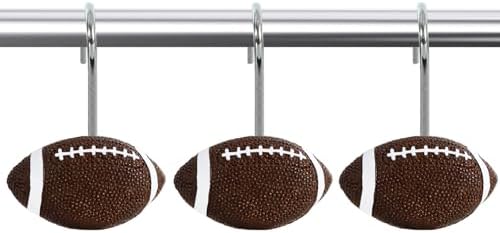 12-Piece Football Shower Curtain Hooks - Image 7