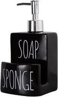 Ceramic Soap Dispenser with Sponge Holder by Unknown