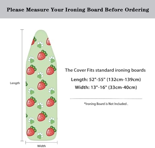 Strawberry Paws Iron Board Cover Resist Scorching Stretchable Table Top Ironing - Image 6