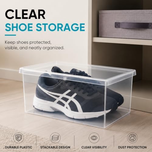Superio Shoe Box Modern Storage Container 3 Pack - Image 3