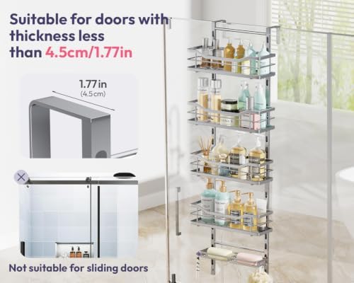 SWTYMIKI Over the Door Shower Caddy - Image 7
