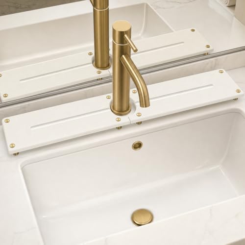 2PCS Stone Faucet Mat for Kitchen Sink, Water Absorbing Sink Tray Organizer for by Razborci