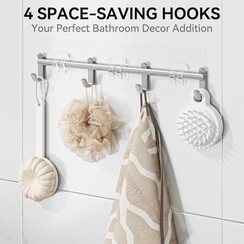 YASONIC Shower Caddy Adhesive, Rustproof Shower Organizer - Image 4