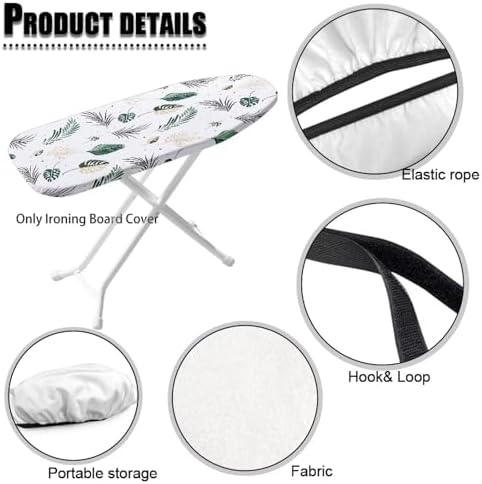 Green Leaf Mini Ironing Board Cover Stretchy Iron Heat Shield - Image 6