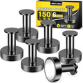 6Pcs Magnetic Hooks, 150lb Black Magnetic Hooks by Junarter