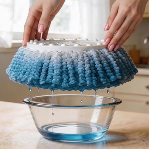 Spin Mop Heads Refill, Easy Wring Microfiber Replacement Pads - Image 4