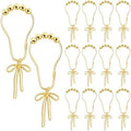 Maxdot 12 Pcs Gold Bow Knot Shower Curtain Hooks, Rustproof Metal Rings by Maxdot