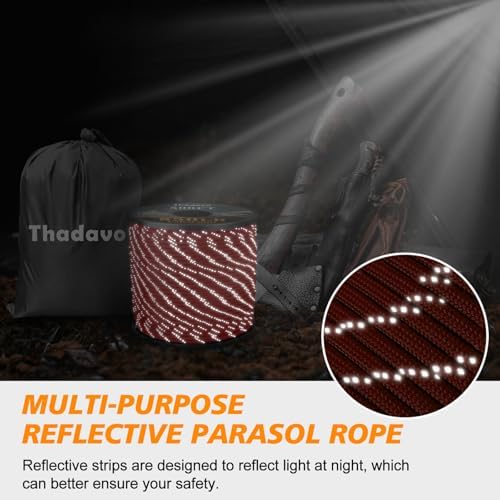 850Ib Reflective Paracord Rope, 50/100/200/500/1000ft 4MM 11 Strand Cords - Image 4