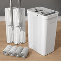 BOSHENG Mop and Bucket with Wringer Set, Flat Floor Mop and Bucket, with 2 Mops by BOSHENG