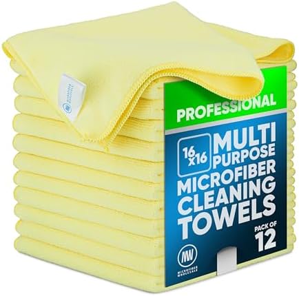 Microfiber Wholesale MW Pro 16x16 Commercial Cleaning Rags by MicrofiberWholesale