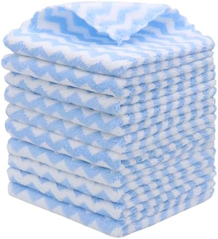 Microfiber Cleaning Cloth, 10 Pack Microfiber Rags by HFGBLG