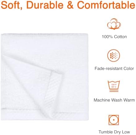 Amazon Basics Cotton Washcloths, Lightweight Quick-Dry, Absorbent Face and Body - Image 4