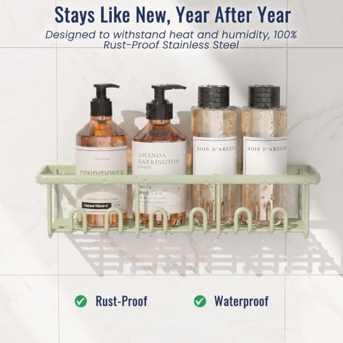 8 Pack Adhesive Rustproof Shower Caddy - Image 2