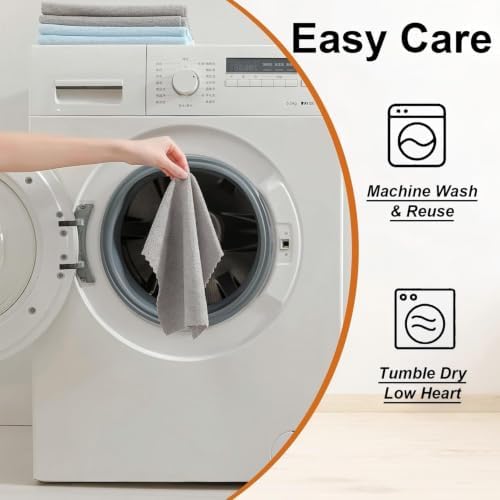 80 Pack Microfiber Cleaning Cloth Roll, Lint Free Rags & Tear Away Reusable - Image 6