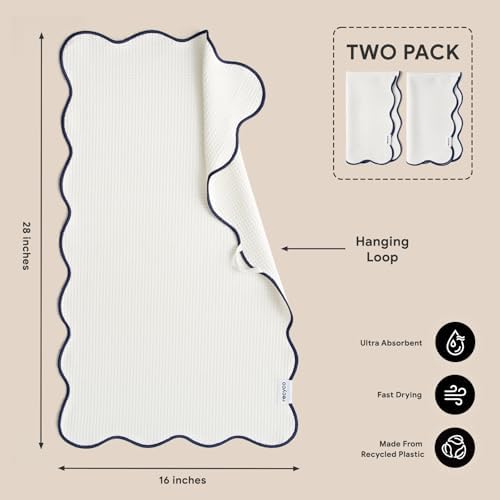 RECYCO Waffle Kitchen Towel Set of 2 - Image 6