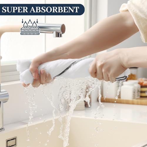 Homaxy 100% Ring Spun Cotton Kitchen Towels 24 Pack - Image 3
